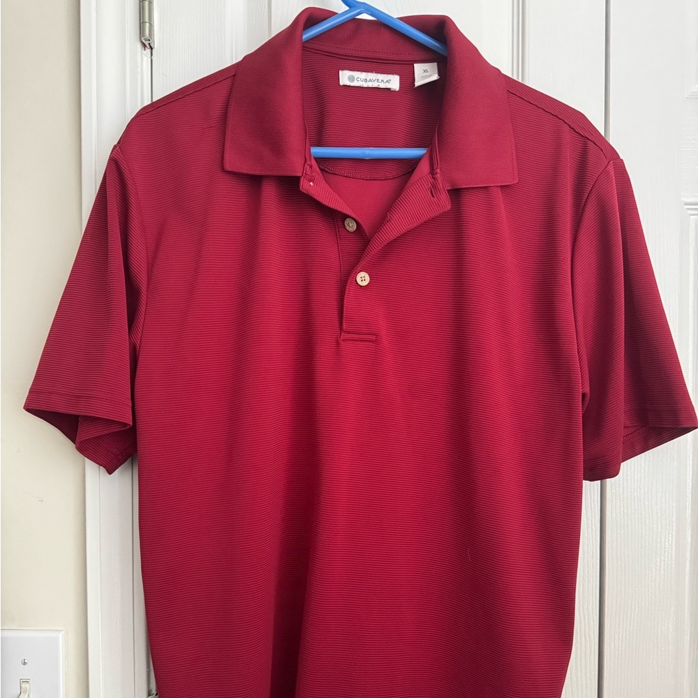 Cubavera Burgundy Polo Shirt XL